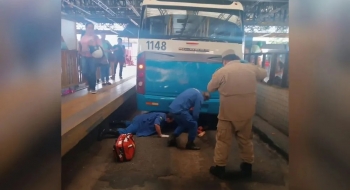 Passageira morre após ser atropelada por ônibus do Eixo Anhanguera